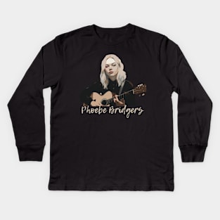 VINTAGE Phoebe Bridgers // INDIE FANS ART Kids Long Sleeve T-Shirt